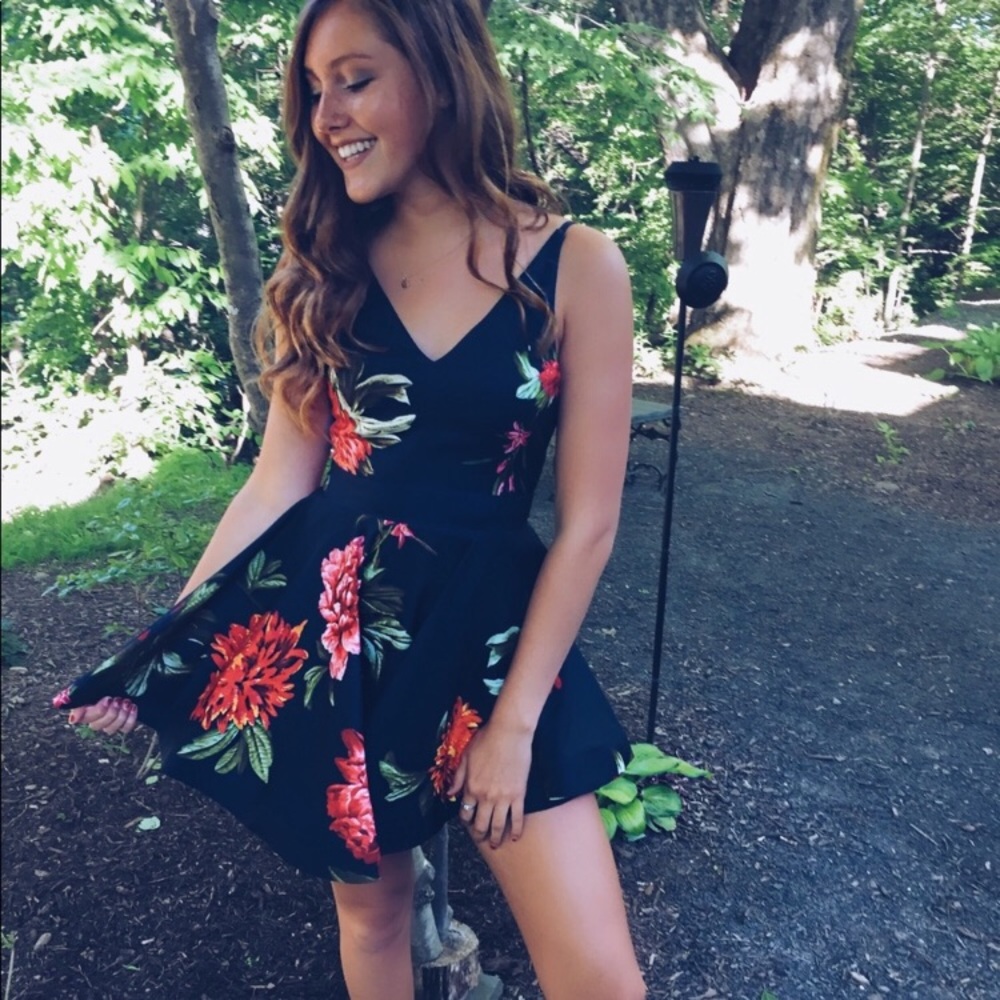 Floral skater dress